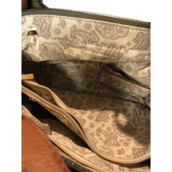 Olive Green Simply Noelle Convertible Faux Leather Crossbody Bag - Picture 8 of 12